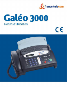 Mode d’emploi France Telecom Galeo 3000 Télécopieur
