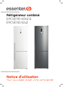 Mode d’emploi Essentiel B ERCVE 190-60v2 Réfrigérateur combiné