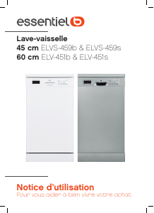 Mode d’emploi Essentiel B ELV 451b Lave-vaisselle