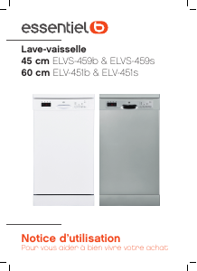 Mode d’emploi Essentiel B ELVS 459b Lave-vaisselle