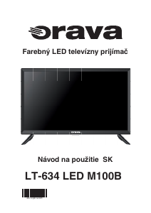 Návod Orava LT-634 LED M100B LED televízor