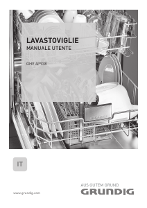 Manuale Grundig GHV 4P938 Lavastoviglie