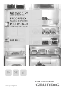 Manual Grundig GSMI 20310 Refrigerator