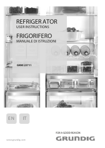 Manual Grundig GKMI 25711 Fridge-Freezer