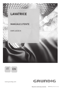 Manuale Grundig GWN 48230 K Lavatrice