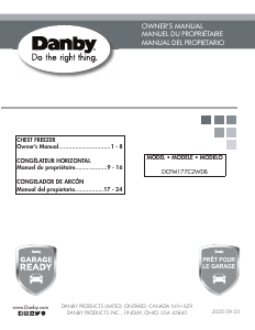 Handleiding Danby DCFM177C2WDB Vriezer