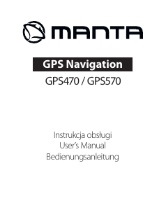 Instrukcja Manta GPS-570 Nawigacja przenośna