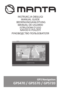 Instrukcja Manta GPS-720 Nawigacja przenośna