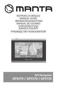 Руководство Manta GPS-470 Автомобильный навигатор