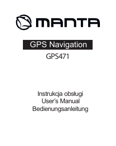 Bedienungsanleitung Manta GPS-471 Navigation