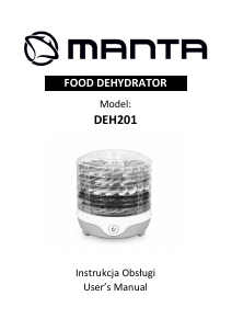 Handleiding Manta DEH201 Voedseldroger