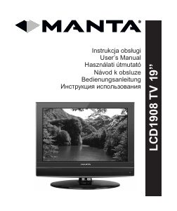 Instrukcja Manta LCD1908 Telewizor LCD