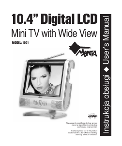Instrukcja Manta 10001 Mini Telewizor LCD