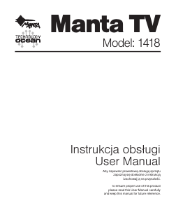 Instrukcja Manta 1418 Telewizor