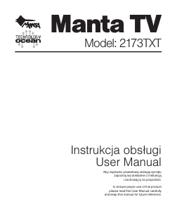 Manual Manta 2173TXT Television