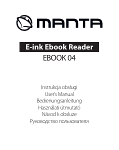 Руководство Manta EBOOK04 Электронная книга