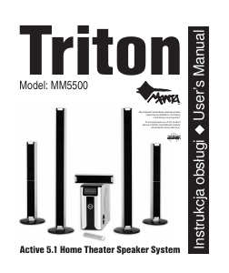 Manual Manta MM5500 Triton Home Theater System
