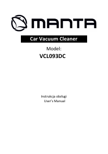 Manual Manta VCL093DC Car Vacuum Cleaner