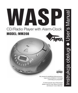 Instrukcja Manta MM208 Wasp CD Zestaw stereo