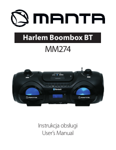 Instrukcja Manta MM274 Harlem Zestaw stereo