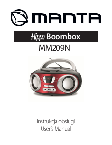 Instrukcja Manta MM209N Hippo Zestaw stereo