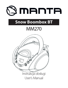 Instrukcja Manta MM270 Snow Zestaw stereo