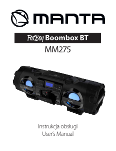 Instrukcja Manta MM275 Fatboy Zestaw stereo
