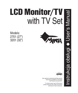 Instrukcja Manta 3201 Monitor LCD