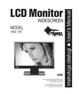 Instrukcja Manta 1902 Monitor LCD