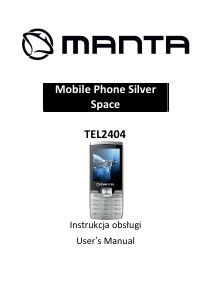 Handleiding Manta TEL2404 Silver Space Mobiele telefoon