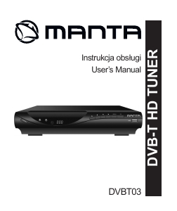 Instrukcja Manta DVBT03 Odbiornik cyfrowy