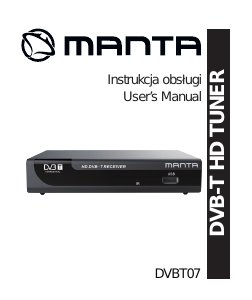 Manual Manta DVBT07 Digital Receiver