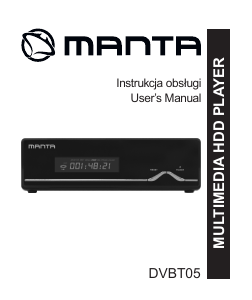 Instrukcja Manta DVBT05 Odbiornik cyfrowy