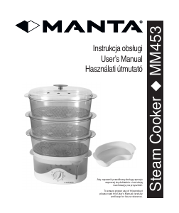 Instrukcja Manta MM453 Kuchenka parowa