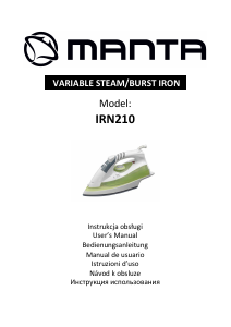 Manual de uso Manta IRN210 Plancha