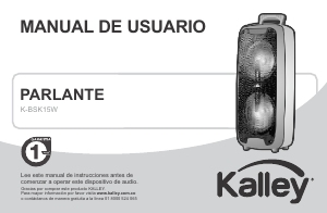 Manual de uso Kalley K-BSK15W Altavoz