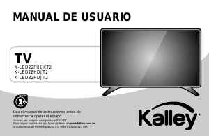 Manual de uso Kalley K-LED28HDJT2 Televisor de LED