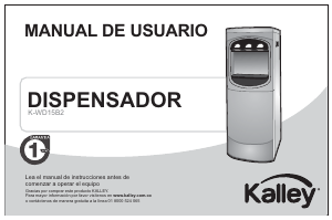 Manual de uso Kalley K-WD15B2 Dispensador de agua