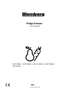 Manual Blomberg KGM4663 Fridge-Freezer