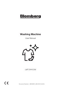 Manual Blomberg LWF194410 Washing Machine