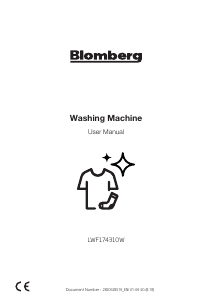 Manual Blomberg LWF174310 Washing Machine