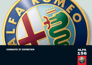 Mode d’emploi Alfa Romeo 156 (2007)