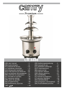 Manual Camry CR 4488 Fântâna de ciocolată