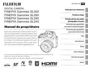 Mode d’emploi Fujifilm FinePix SL285 Appareil photo numérique