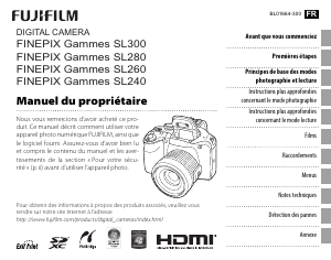 Mode d’emploi Fujifilm FinePix SL305 Appareil photo numérique