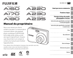 Mode d’emploi Fujifilm A160 Appareil photo numérique