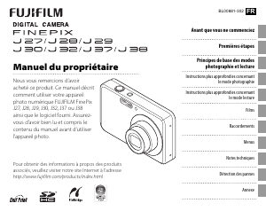Mode d’emploi Fujifilm FinePix J38 Appareil photo numérique