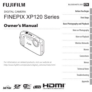 Manual Fujifilm FinePix XP120 Digital Camera