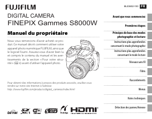 Mode d’emploi Fujifilm FinePix S8400W Appareil photo numérique