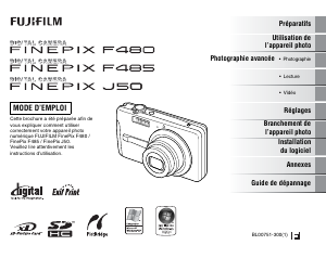 Mode d’emploi Fujifilm FinePix F485 Appareil photo numérique